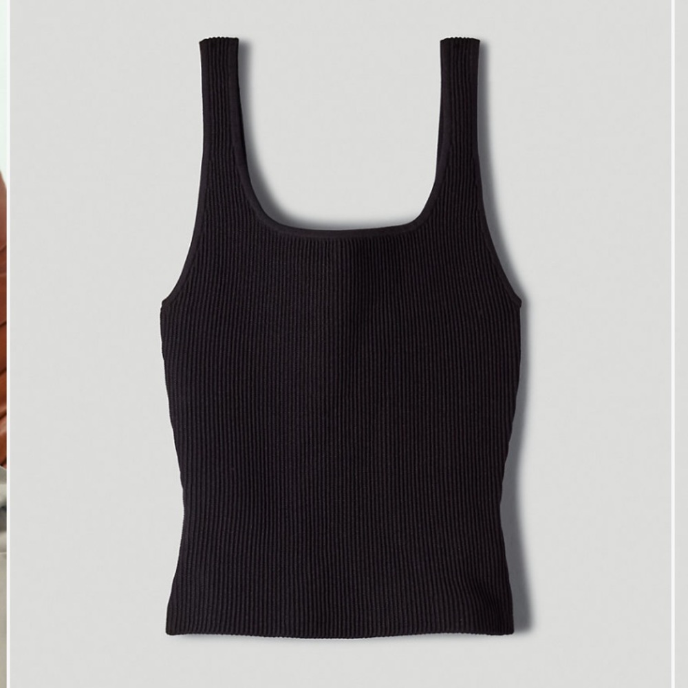 Babaton Sculpt Knit Squareneck Tank from Aritzia